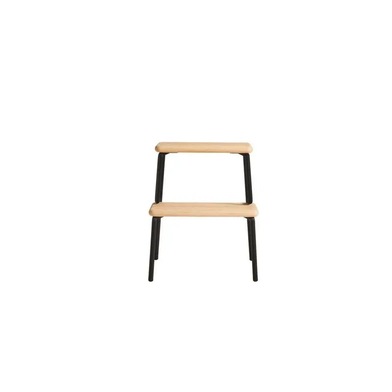 Slalom Step Stool Oak/Black - Woud Retur ușor