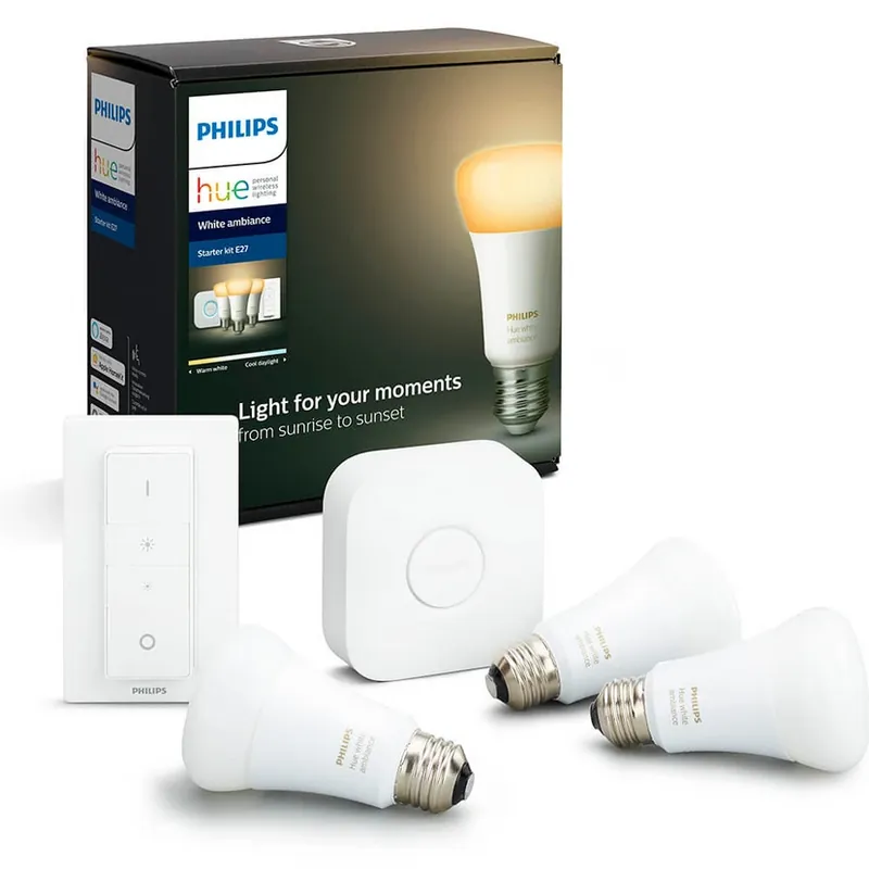 Ieftin Philips Hue White Amb. Kit de pornire 3 E27 - Philips Hue