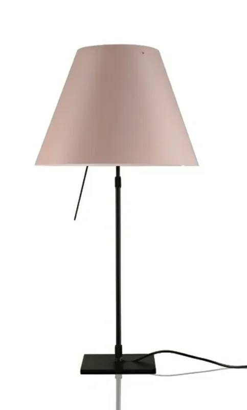 Noutate Costanza Veioză cu Dimmer Black/Soft Skin - Luceplan