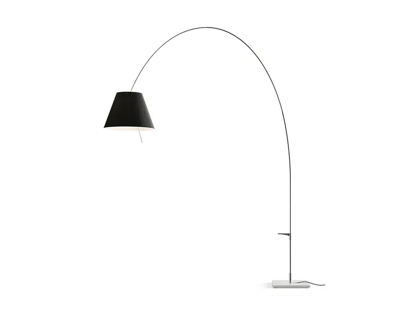 Premium Lady Costanza Lampadar cu Dimmer Black/Aluminium - Luceplan