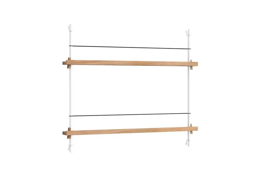 Magazine Shelving 65 Raft Oak White - Moebe Popular