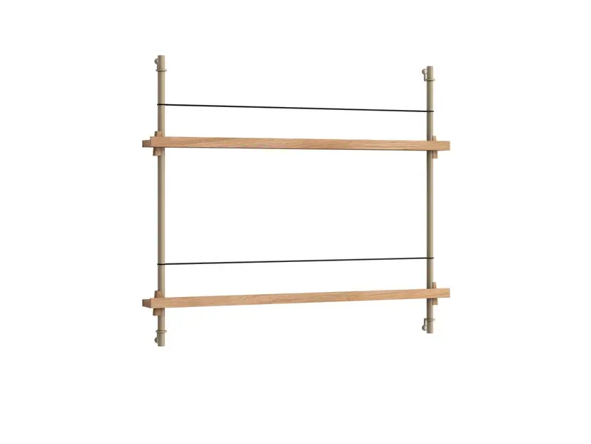 Calitate înaltă Magazine Shelving 65 Raft Oak/Warm Grey - Moebe