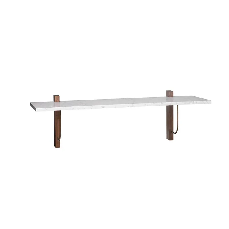 Noutate Raft de perete Corbel, marmură Carrara, lungime 100 cm - Audo