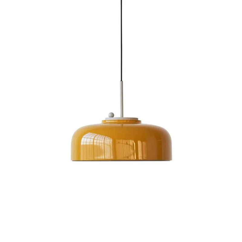 Lampă suspendată Podgy, galben curcuma, Ø 42 cm, dimabilă Bestseller