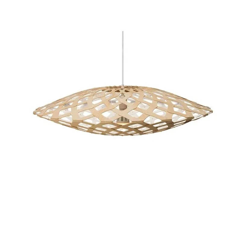Bestseller Flax Lustră Pendul Ø80 White 1 Side - David Trubridge