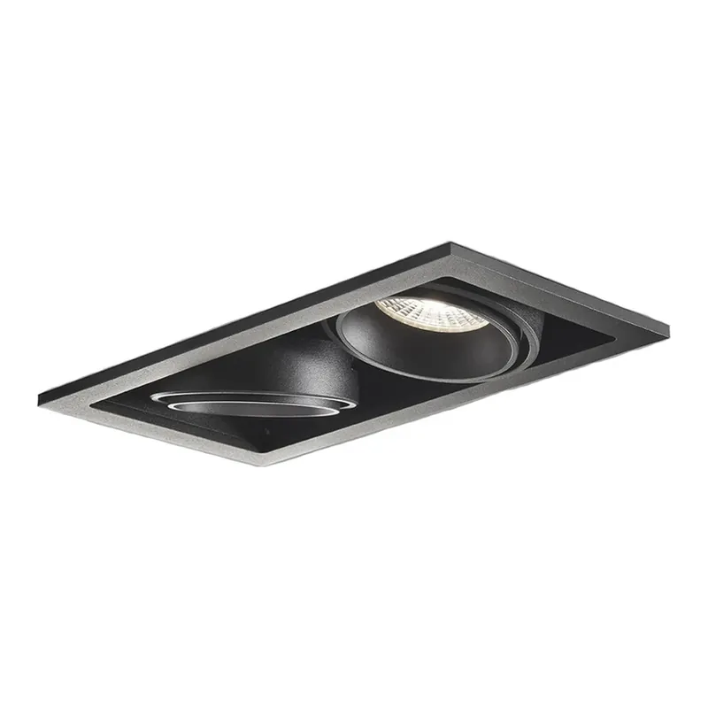 Retur gratuit Ghost+ 2 spoturi încastrate 18W 2700/3000K Negru - LIGHT-POINT