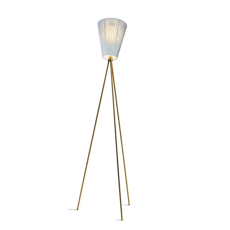 Ofertă de sezon Oslo Wood Lampadar Gold/Light Blue - Northern