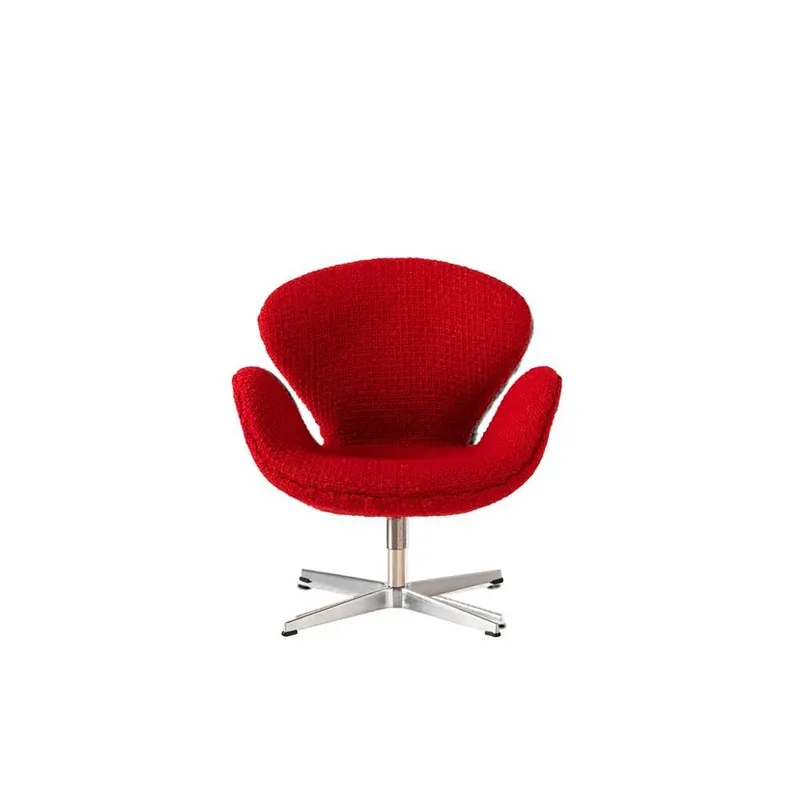 Scaun decorativ Swan, roșu, înălțime 9 cm - FRITZ HANSEN Comandă acum