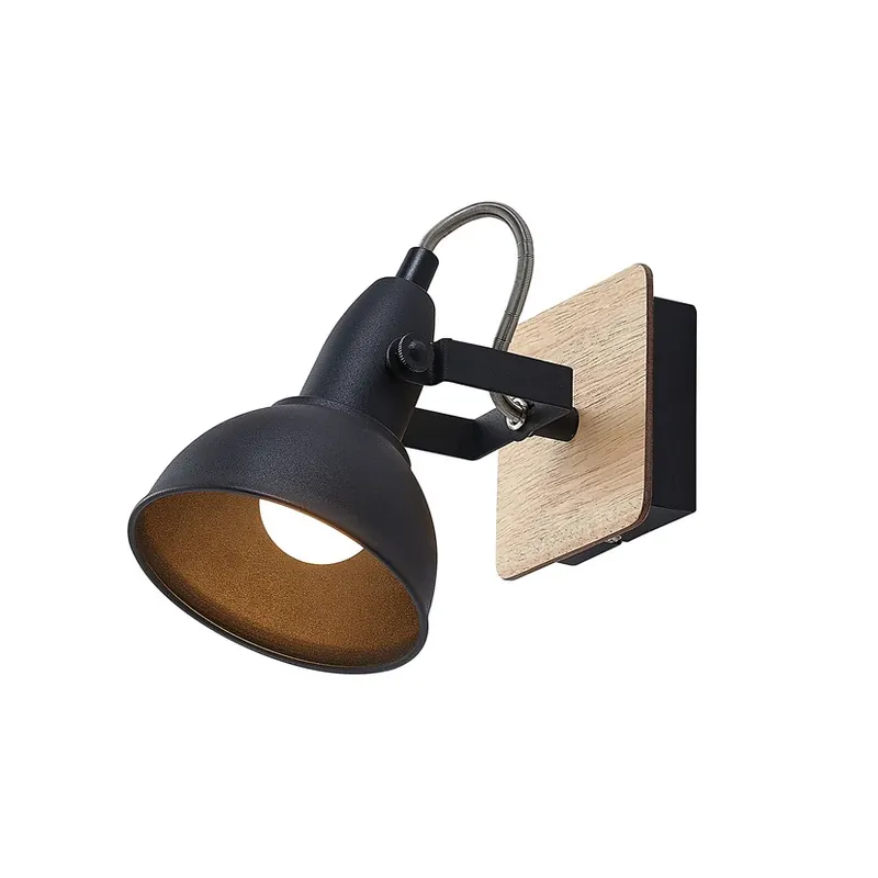 Aylis Aplică de Perete Black/Wood - Lindby Reduceri