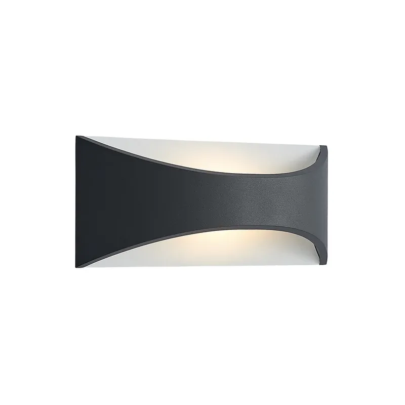 Plată securizată Mathea LED Aplica de Exterior L30 Dark Grey/White - Lindby