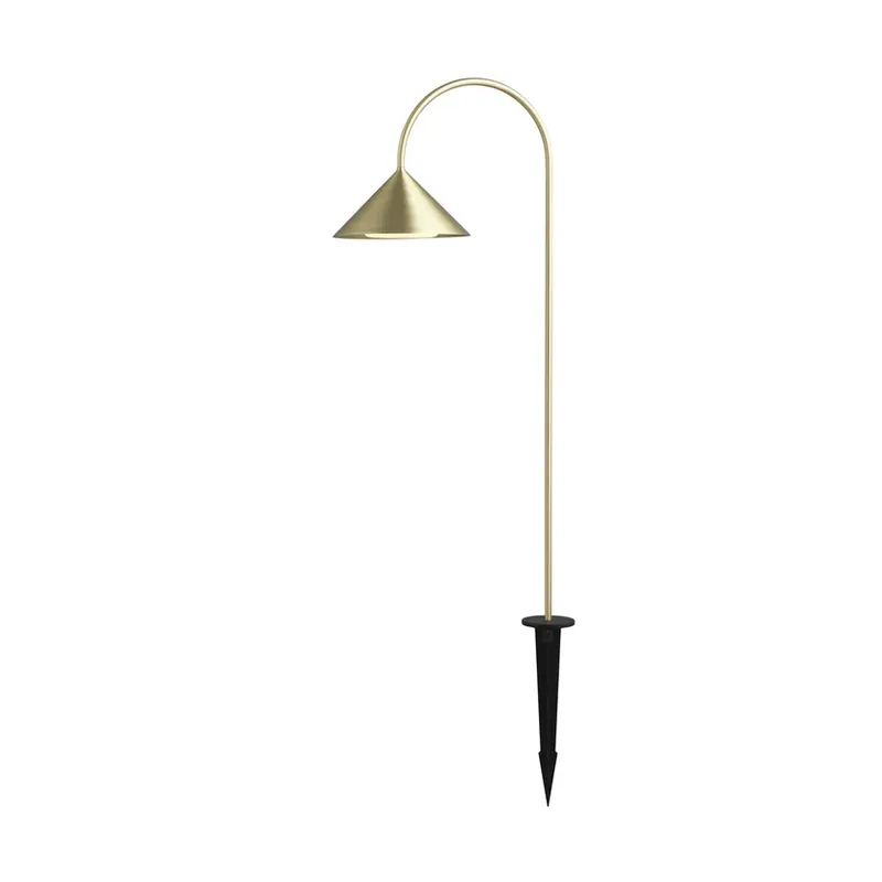 Lampă LED cu țeapă Grasp, culoare alamă, 82 cm, IP44 - FRANDSEN Retur ușor