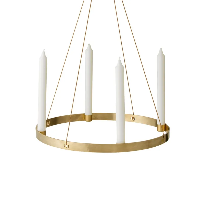 Premium Circle Suport pentru Lumânări Large Brass - Ferm Living