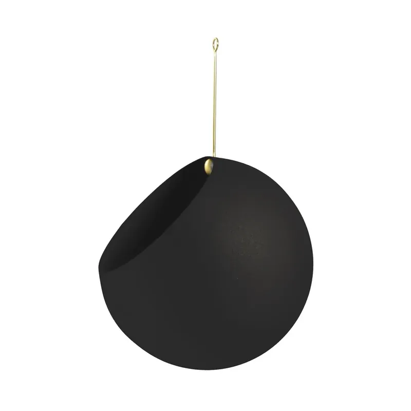 Preț mic Ghiveci pentru plante Globe Ø21xH32 Negru/Auriu - AYTM