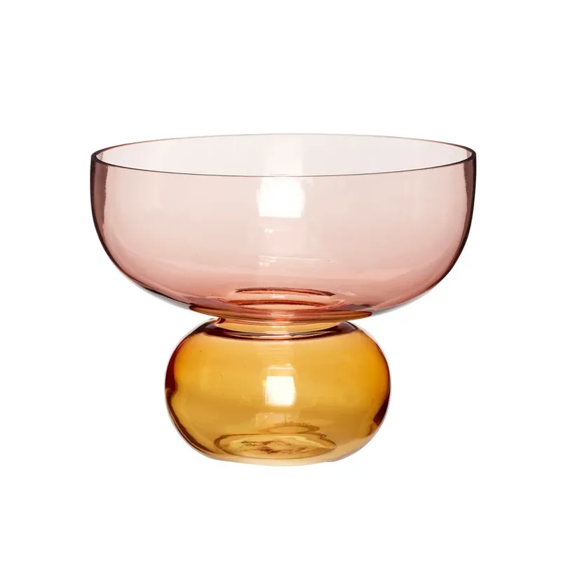 Ieftin Show Vase Amber/Rose - Hübsch