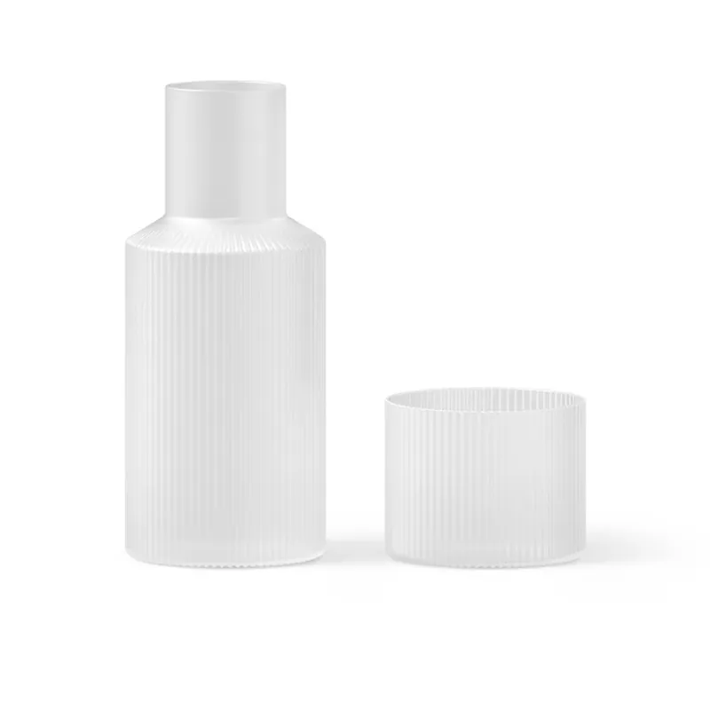 Ripple Small Carafe Set Frosted - Ferm Living Ieftin