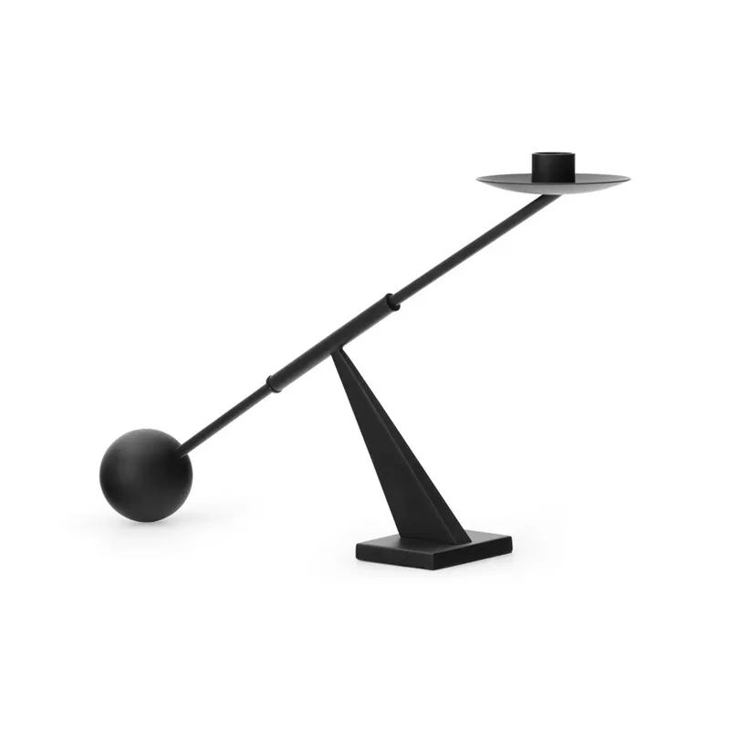 Ofertă de sezon Sfeșnic Interconnect, negru, înălțime 26 cm - Audo