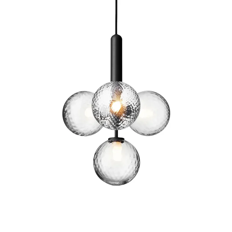 Miira 4 Candelabru Rock Grey/Optic Clear - Nuura Noutate