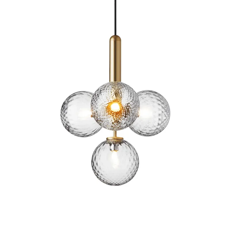 Miira 4 Candelabru Brass/Optic Clear - Nuura Lichidare de stoc