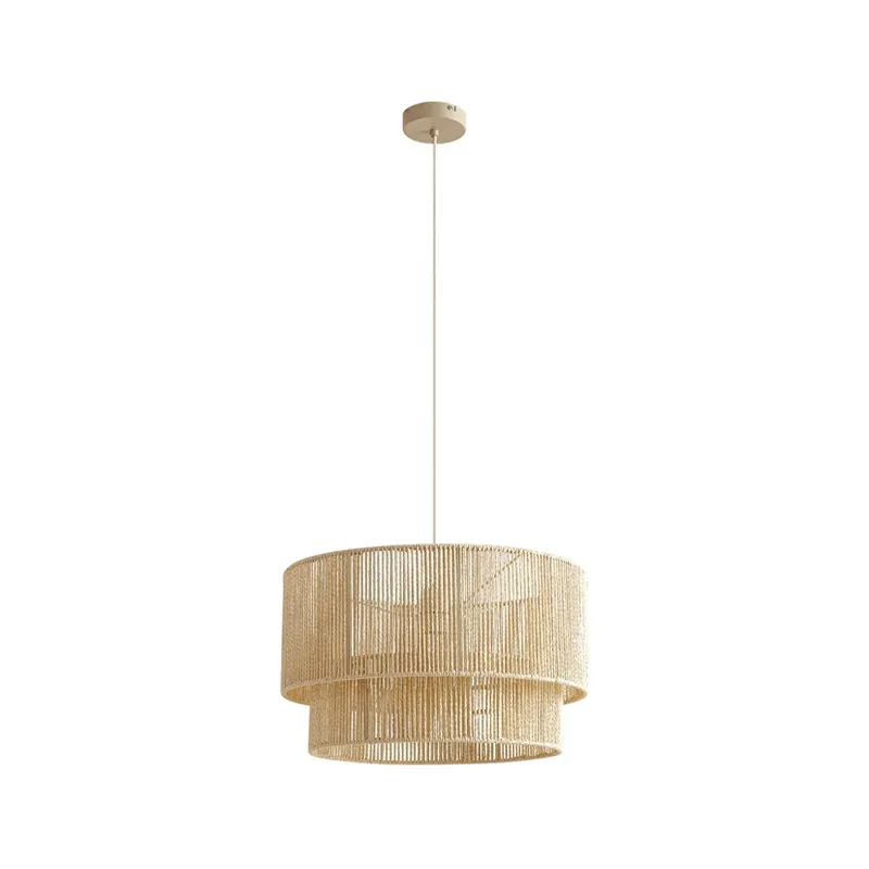 Nu rata Lampă suspendată Anuva, bej, Ø 45 cm, E27, hârtie - Lindby