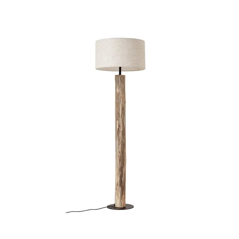 Lampadar Jorvan, eucalipt, in, culoare crem - Lucande Premium