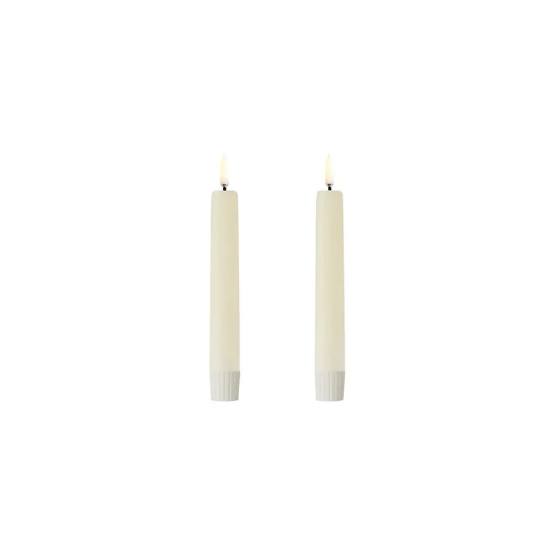 Cel mai vândut Lumânare LED TAPER, set de 2, culoare ivoriu, înălțime 16,4 cm - Uyuni Lighting
