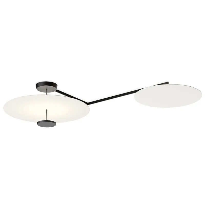 Ofertă Plafonieră LED plată, 3 becuri, Ø 90 cm, alb - Vibia