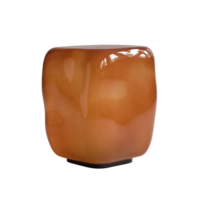 Măsuță auxiliară Ishi, caramel, 32 cm, sticlă - 101 Copenhagen Mai ieftin
