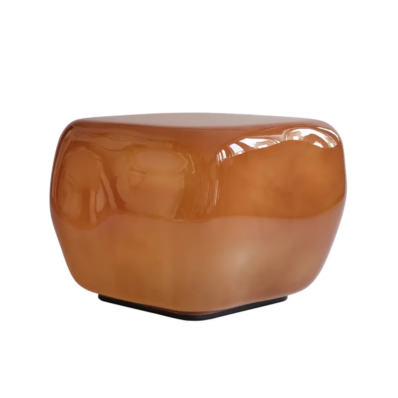 Ofertă Măsuță auxiliară Ishi, caramel, 52 cm, sticlă - 101 Copenhagen