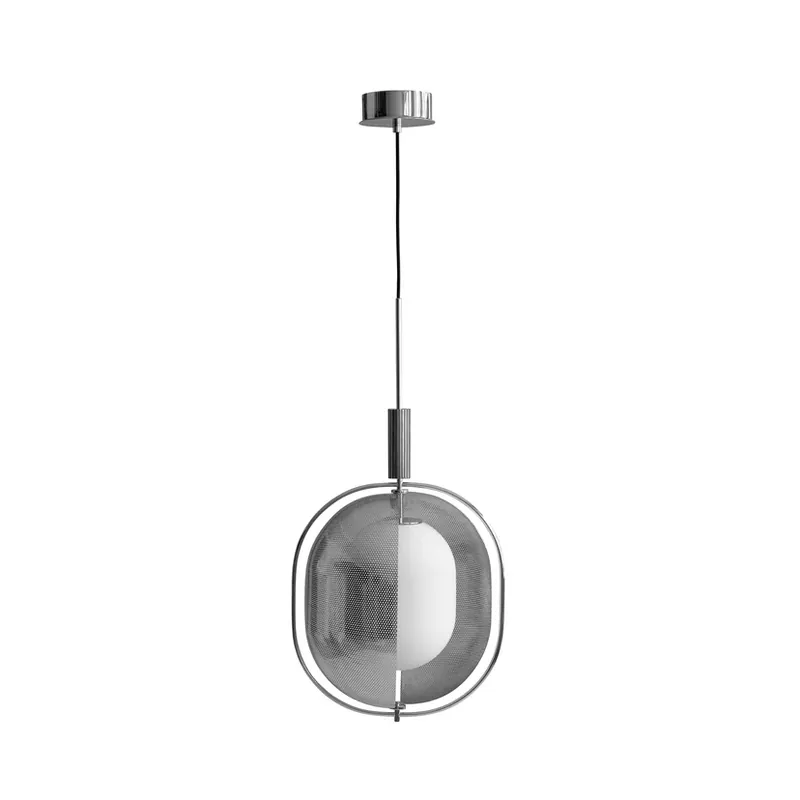 Premium Lampă suspendată Pearl, crom, aluminiu, E27 - 101 Copenhagen
