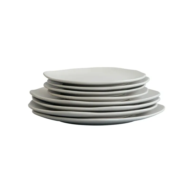 Ofertă exclusivă Farfurii Native, set de 8, piatră, alb - 101 Copenhagen