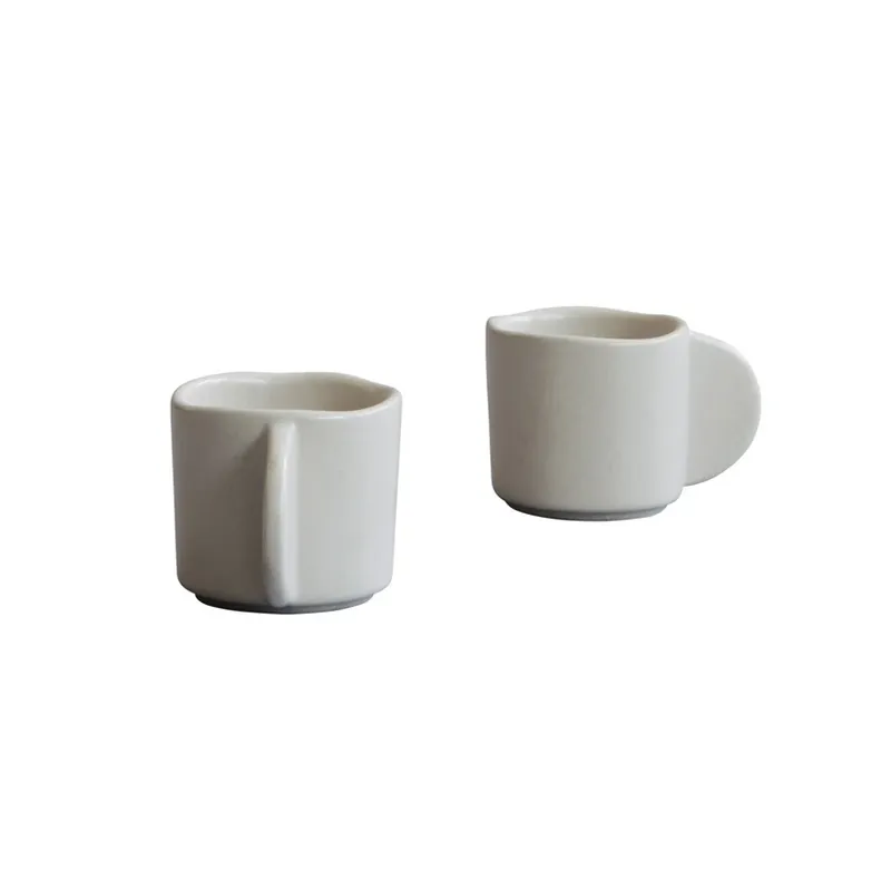 Cumpărături sigure Ceașcă de espresso Native, 6 cm, set de 2, alb - 101 Copenhagen