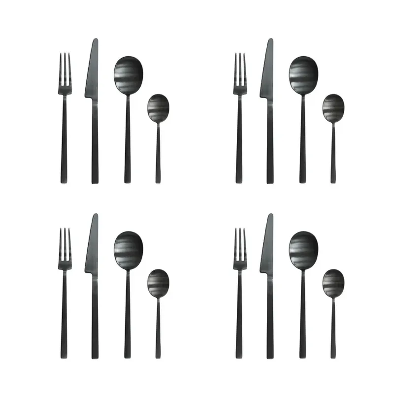 Cel mai vândut Set de tacâmuri Kogei, negru, set de 16 piese - 101 Copenhagen
