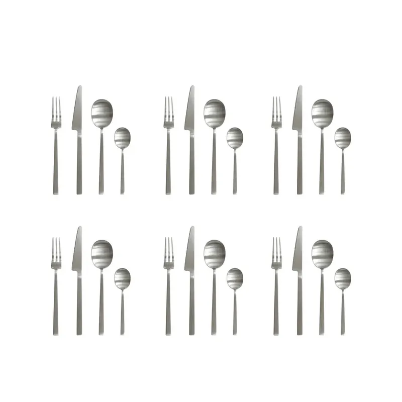 Set de tacâmuri Kogei, oțel, set de 24 de bucăți - 101 Copenhagen Discount