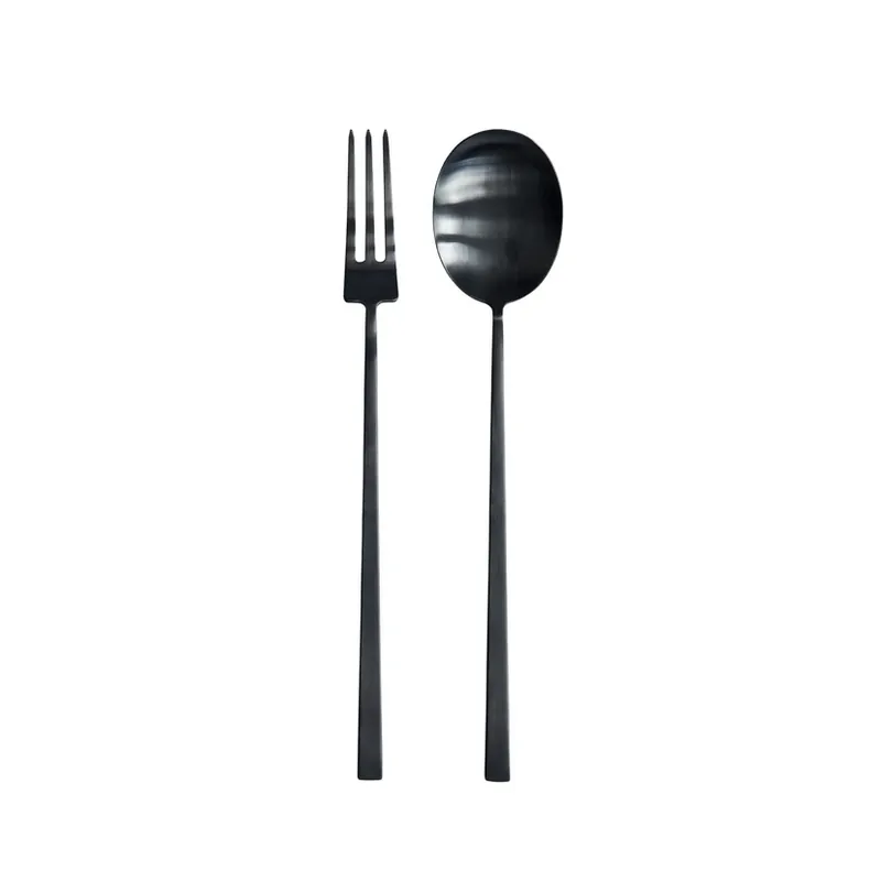 Set de 2 tacâmuri pentru salată Kogei, negru, 31 cm - 101 Copenhagen Nu rata