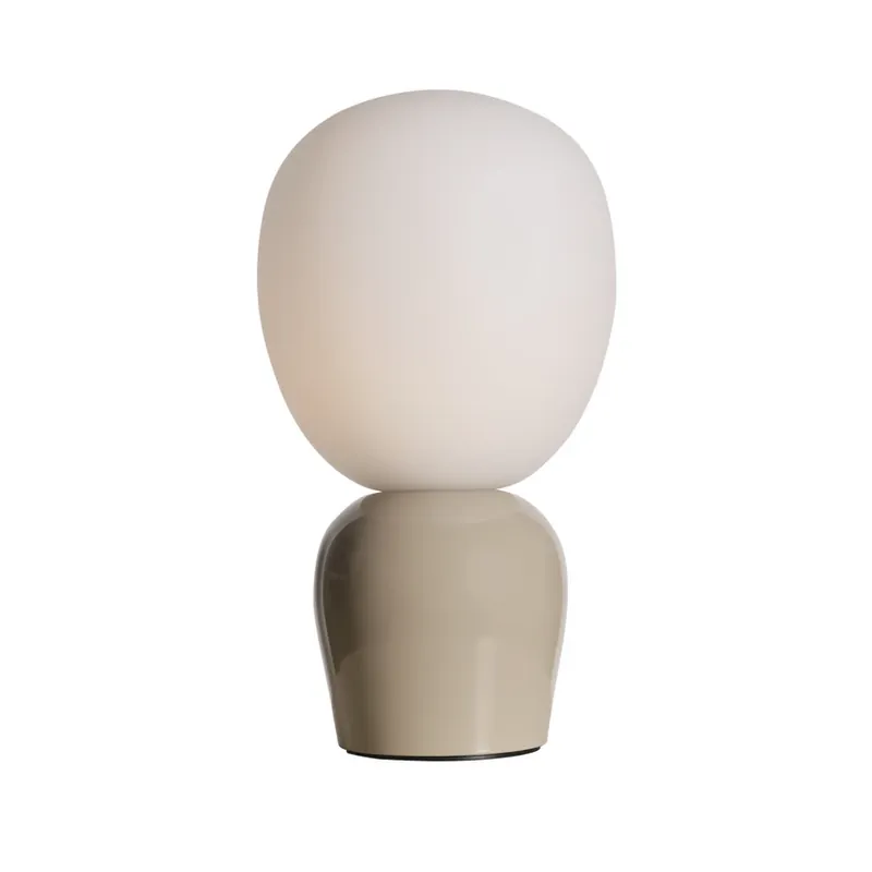 Ultima șansă Lampa de masă Buddy, gri, metal/sticlă, înălțime 33,5 cm - Belid