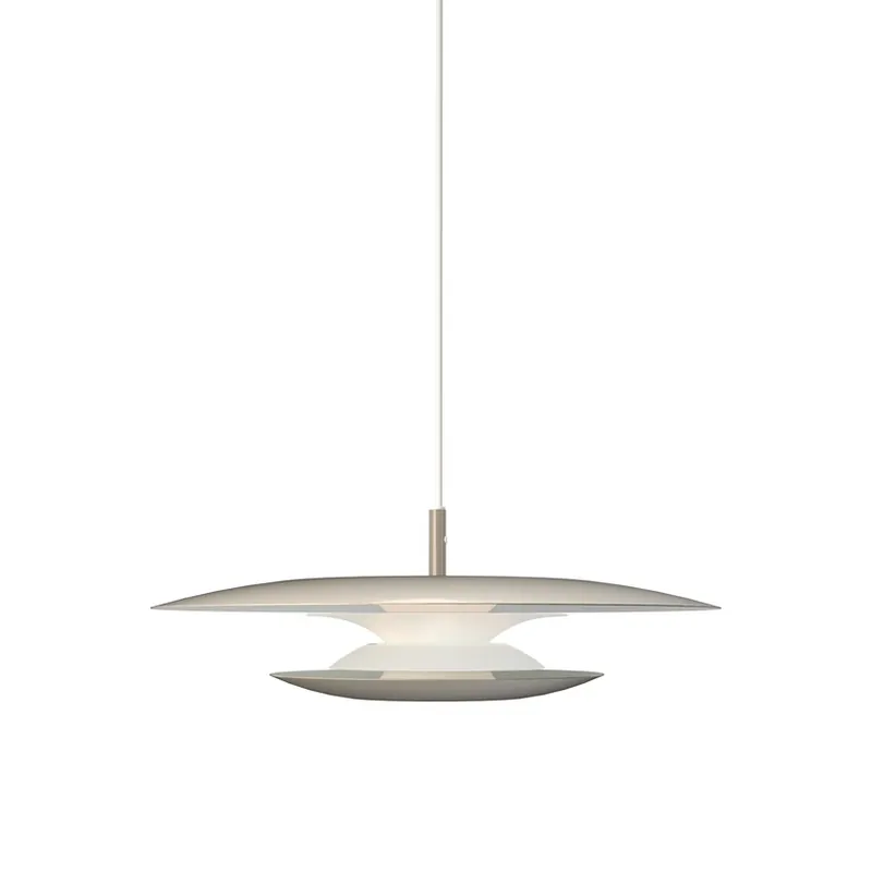 Reducere specială Lampa suspendată Eclipse, Ø 43 cm, gri, metal, G9 - Belid