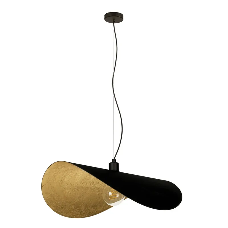 Reducere Lampă suspendată Saceda, 80 cm negru/auriu - EGLO Stars of Light