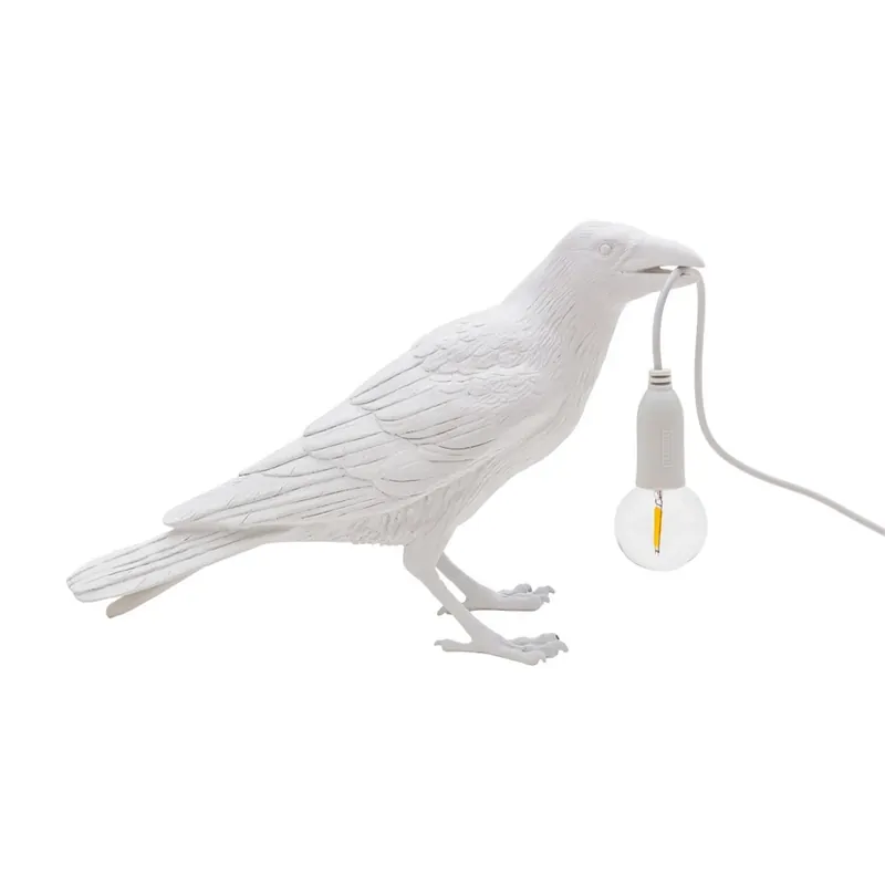 Bird Lamp Waiting Veioză de Exterior White - Seletti Vezi acum