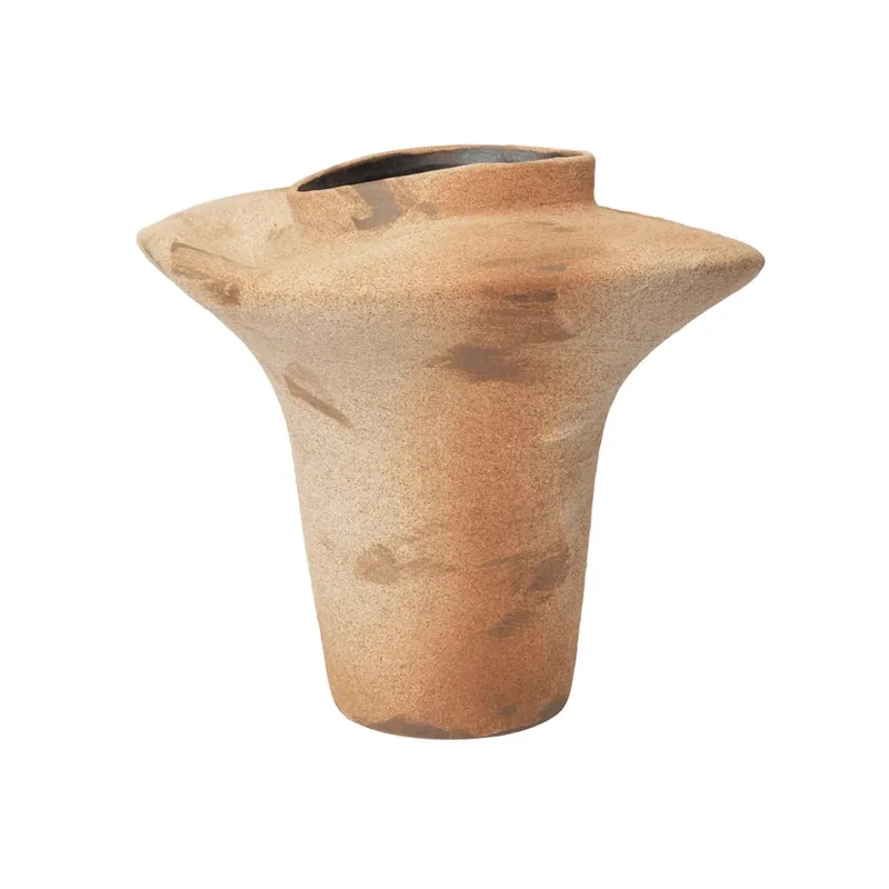 Vază Evio, maro umbra, înălțime 35 cm, faianță - ferm LIVING Vezi acum