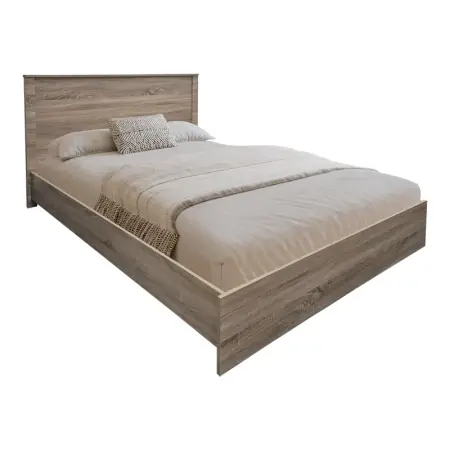 Discount Cadru de pat, Athos, Stejar, 150x206.5x96 cm