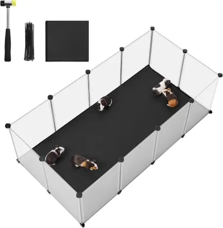 Bestseller Tarc pentru animale de companie Alb Songmics 143x73x46 cm
