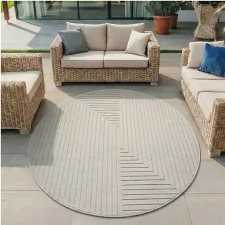 Promoție Covor rotund Nova V2 Crem 200x200 cm