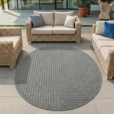 Comandă acum Covor rotund Nova V2 Argintiu 160x160 cm