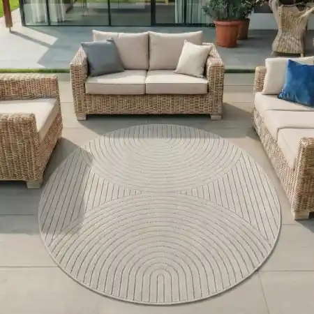 Nu rata Covor rotund Nova V1 Crem 120x120 cm