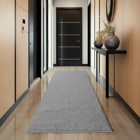 Covor traversa Helix V1 Argintiu 80x150 cm Ofertă limitată