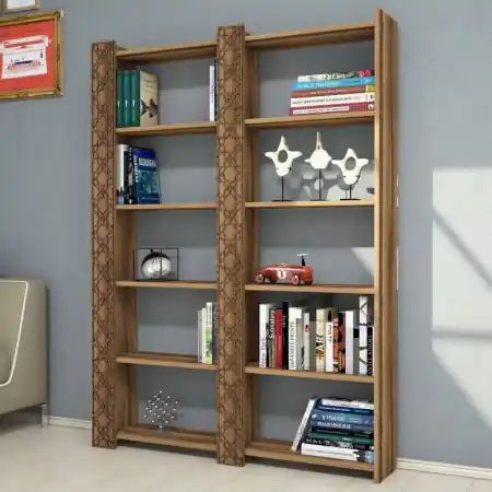Biblioteca City 2 - Walnut, Walnut Cumpărături sigure