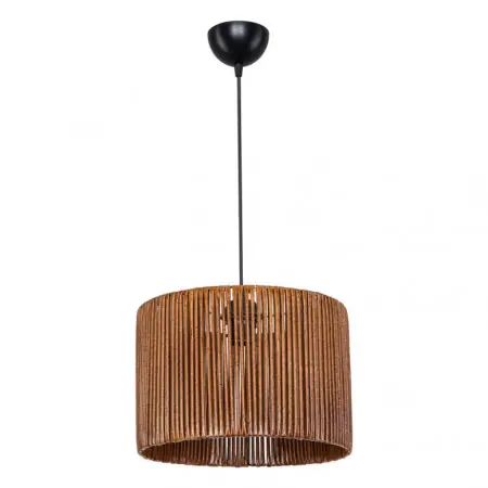 Lustra cu o singura lumina PWL-1117, E27 maro, 30x75 cm Expediere rapidă