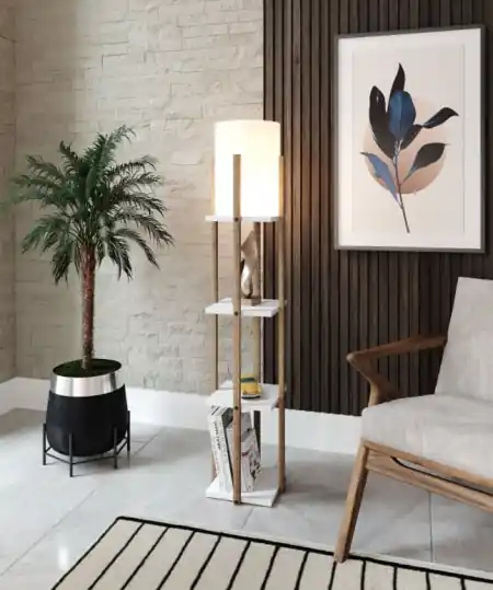 Lampadar Nora - Alb Disponibil imediat