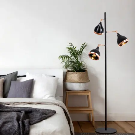 Reduceri Lampadar Yildo - 7021 Negru Cupru