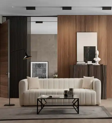 Disponibil imediat Canapea 3 locuri Sana Crem 230x80 cm